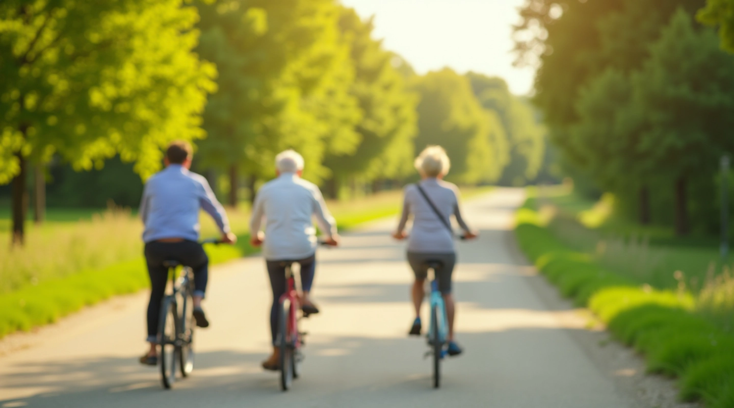 Seniori braucējiem uz velosipēdiem Liepājas kanāla malā